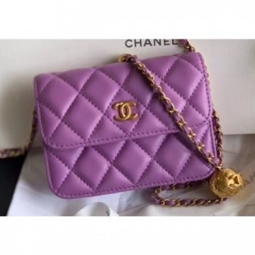 Chanel Lambskin Waist Bag AP1465 Mauve 2020 AQ02056 Chanel Lambskin Waist Bag AP1465 Mauve 2020 AQ02056