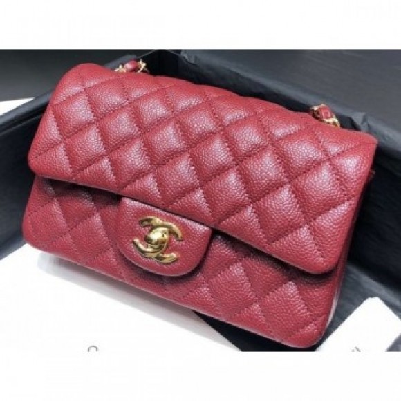 Chanel Original Quality Small Classic Flap Bag 1116 in Caviar Leather Burgundy with Gold Hardware AQ03642 Chanel Original Quality Small Classic Flap Bag 1116 in Caviar Leather Burgundy with Gold Hardware AQ03642