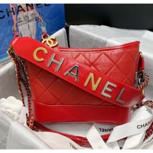 Chanel Calfskin CHANEL'S GABRIELLE Small Hobo Bag AS0865 Red 2020 Collection AQ02803 Chanel Calfskin CHANEL'S GABRIELLE Small Hobo Bag AS0865 Red 2020 Collection AQ02803