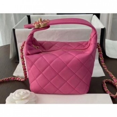 Chanel Quilted Small Hobo Clutch Bag AS1745 Dark Pink 2020 AQ04302 Chanel Quilted Small Hobo Clutch Bag AS1745 Dark Pink 2020 AQ04302