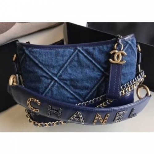 Chanel Logo Handle Gabrielle Small Hobo Bag AS0865 Denim 2020 AQ04133 Chanel Logo Handle Gabrielle Small Hobo Bag AS0865 Denim 2020 AQ04133