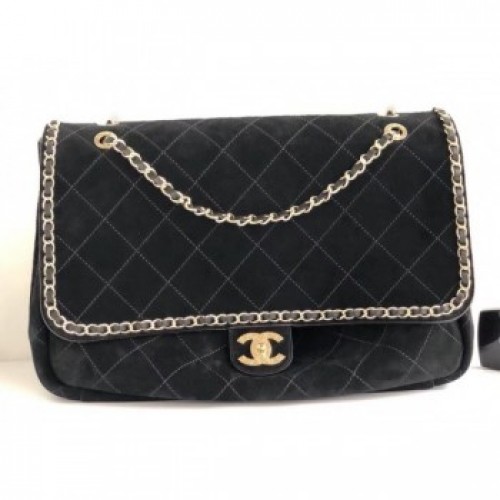 Chanel x Pharrell Chain Around Oversize XXL Flap Bag Black 2019 AQ01597 Chanel x Pharrell Chain Around Oversize XXL Flap Bag Black 2019 AQ01597