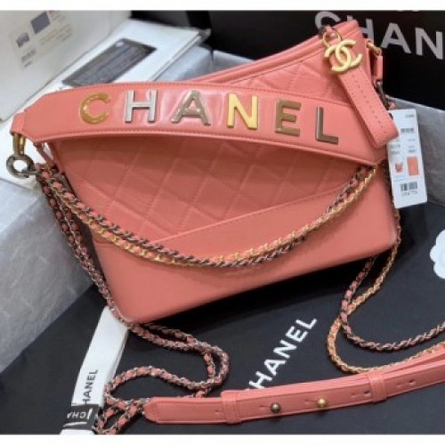 Chanel Medium CHANEL'S GABRIELLE Hobo Bag in Aged Calfskin AS1582 Pink 2020(Quality) Collection AQ03336 Chanel Medium CHANEL'S GABRIELLE Hobo Bag in Aged Calfskin AS1582 Pink 2020(Quality) Collection AQ03336