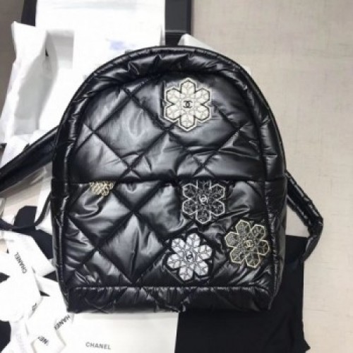 Chanel Quilted Lambskin Backpack AS1025 Black 2019 Collection AQ04166 Chanel Quilted Lambskin Backpack AS1025 Black 2019 Collection AQ04166