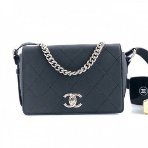 Chanel Quilted Flap Bag AS0574 Black 2019 Collection AQ03555 Chanel Quilted Flap Bag AS0574 Black 2019 Collection AQ03555