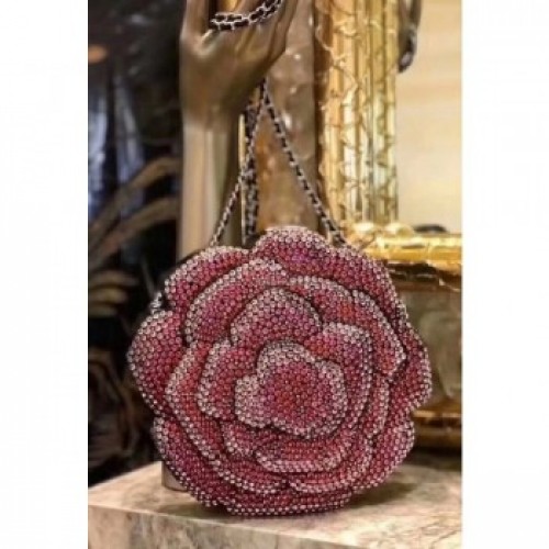 Chanel Resin/Strass Camellia Evening Bag A69841 Pink/Red 2019 AQ04143 Chanel Resin/Strass Camellia Evening Bag A69841 Pink/Red 2019 AQ04143
