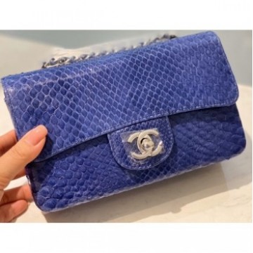 Chanel Python Classic Flap Small Bag A1116 02 AQ00747