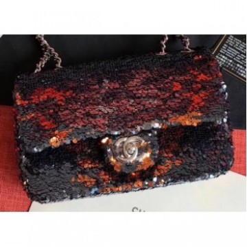Chanel Sequins Classic Flap Small Bag 2019 AQ00666 Chanel Sequins Classic Flap Small Bag 2019 AQ00666