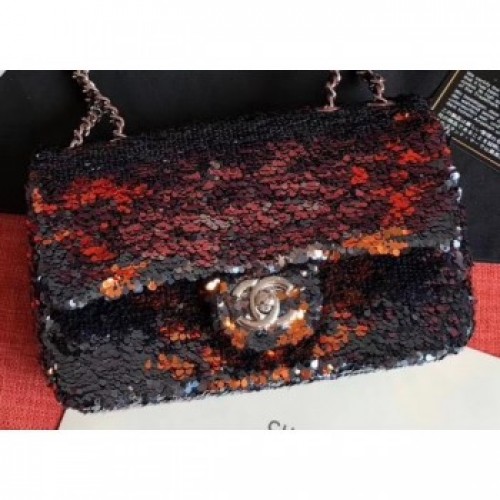 Chanel Sequins Classic Flap Small Bag 2019 AQ00666 Chanel Sequins Classic Flap Small Bag 2019 AQ00666