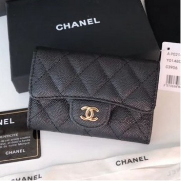 Chanel Grained Leather Classic Card Holder AP0214 Black 2019 Collection AQ01810 Chanel Grained Leather Classic Card Holder AP0214 Black 2019 Collection AQ01810