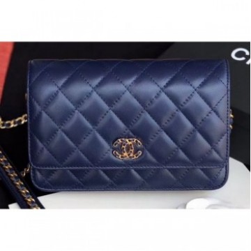 Chanel Chain Infinity Wallet On Chain WOC Bag AP0724 Blue 2019 AQ00970 Chanel Chain Infinity Wallet On Chain WOC Bag AP0724 Blue 2019 AQ00970