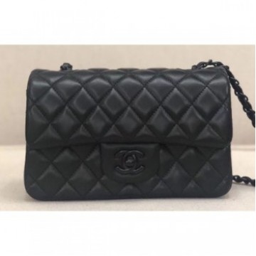 Chanel Lambskin Small Classic Flap Bag A1116 So Black AQ03908 Chanel Lambskin Small Classic Flap Bag A1116 So Black AQ03908