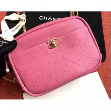 Chanel Casual Trip Medium Camera Case Bag AS0140 Dark Pink 2019 AQ02696 Chanel Casual Trip Medium Camera Case Bag AS0140 Dark Pink 2019 AQ02696