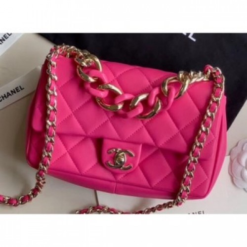Chanel Medium Resin Flap Runway Bag AS1353 Fuchsia 2020 AQ02457 Chanel Medium Resin Flap Runway Bag AS1353 Fuchsia 2020 AQ02457