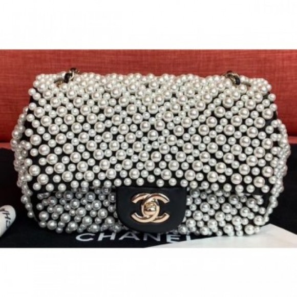 Chanel Pearls/Lambskin Mini Flap Bag AS0644 2019 AQ04246 Chanel Pearls/Lambskin Mini Flap Bag AS0644 2019 AQ04246