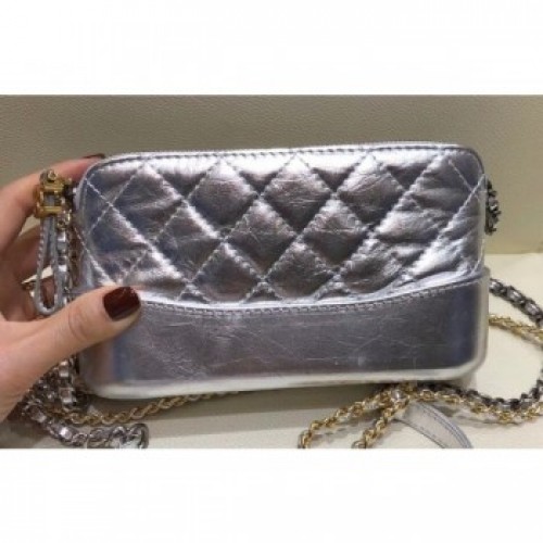 Chanel Gabrielle Clutch With Chain Bag A94505 Silver 2018 AQ02516 Chanel Gabrielle Clutch With Chain Bag A94505 Silver 2018 AQ02516