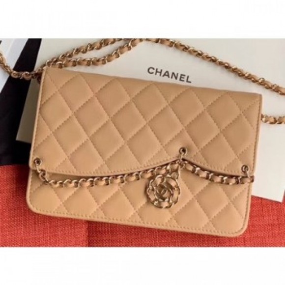 Chanel Chain Charms Wallet On Chain WOC Bag AP0278 Beige 2019 AQ02663 Chanel Chain Charms Wallet On Chain WOC Bag AP0278 Beige 2019 AQ02663