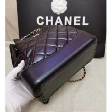 Chanel Iridescent Aged Calfskin Gabrielle Backpack A94502 Black 2019 Collection AQ02753 Chanel Iridescent Aged Calfskin Gabrielle Backpack A94502 Black 2019 Collection AQ02753