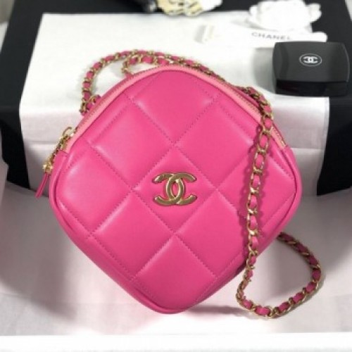 Chanel Quilted Leather Square Chain Shoulder Bag AS1780 Pink 2020 Collection AQ01363 Chanel Quilted Leather Square Chain Shoulder Bag AS1780 Pink 2020 Collection AQ01363