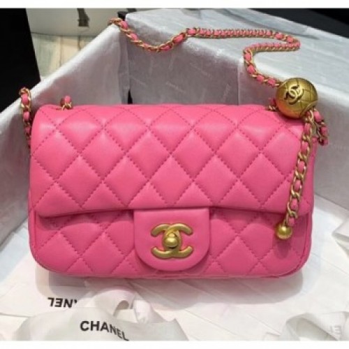 Chanel Lambskin & Gold-Tone Metal Flap Bag AS1787 Pink 2020 Collection AQ00937 Chanel Lambskin & Gold-Tone Metal Flap Bag AS1787 Pink 2020 Collection AQ00937