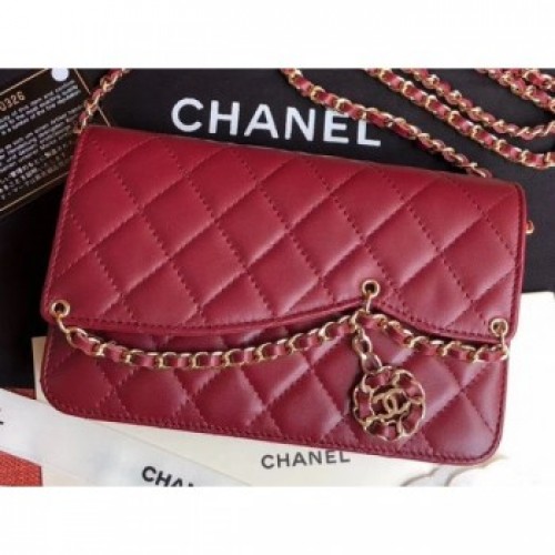 Chanel Chain Charms Wallet On Chain WOC Bag AP0278 Burgundy 2019 AQ03849 Chanel Chain Charms Wallet On Chain WOC Bag AP0278 Burgundy 2019 AQ03849