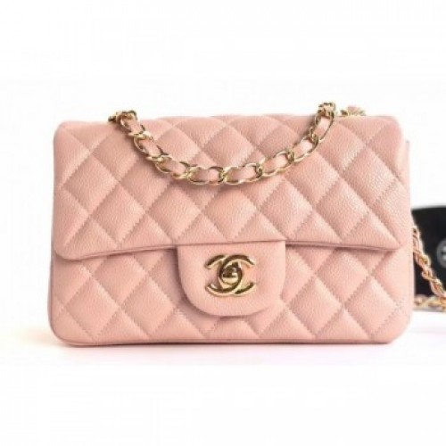 Chanel Caviar Leather Small Classic Flap Bag A1116 Light Pink/Gold AQ00848 Chanel Caviar Leather Small Classic Flap Bag A1116 Light Pink/Gold AQ00848