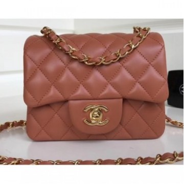 Chanel Lambskin Mini Classic Flap Bag A1115 Caramel AQ03448 Chanel Lambskin Mini Classic Flap Bag A1115 Caramel AQ03448