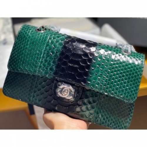 Chanel Python Classic Flap Medium Bag A1112 53 AQ02031