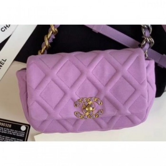 Chanel 19 Jersey Waist Bag AS1163 Mauve 2020 AQ01244 Chanel 19 Jersey Waist Bag AS1163 Mauve 2020 AQ01244