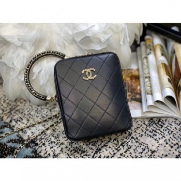 Chanel Original Small Sheepskin camera bag AS1753 black AQ03146 Chanel Original Small Sheepskin camera bag AS1753 black AQ03146