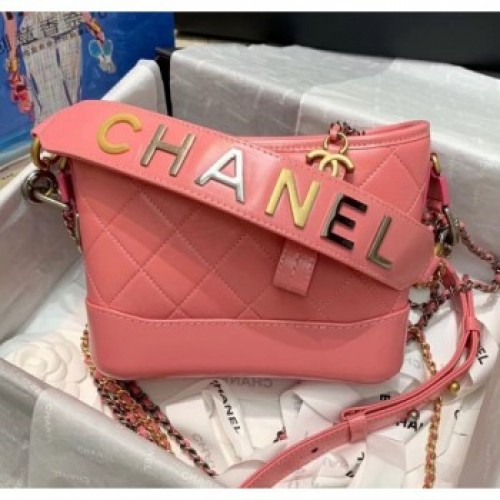 Chanel Calfskin CHANEL'S GABRIELLE Small Hobo Bag AS0865 Pink 2020 Collection AQ03351 Chanel Calfskin CHANEL'S GABRIELLE Small Hobo Bag AS0865 Pink 2020 Collection AQ03351