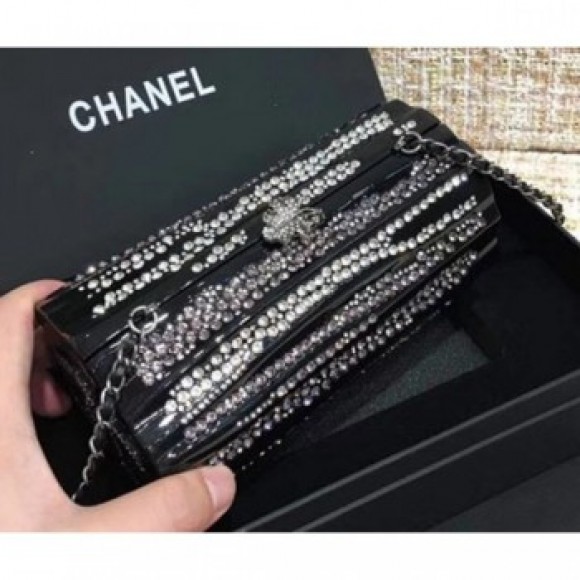 Chanel Resin/Strass Evening Bag A69844 Black 2019 AQ02608 Chanel Resin/Strass Evening Bag A69844 Black 2019 AQ02608