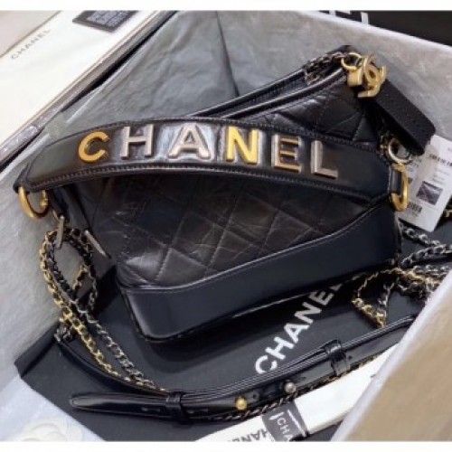 Chanel Samll CHANEL'S GABRIELLE Hobo Bag in Aged Calfskin AS0865 Black 2020(Quality) Collection AQ02692 Chanel Samll CHANEL'S GABRIELLE Hobo Bag in Aged Calfskin AS0865 Black 2020(Quality) Collection AQ02692