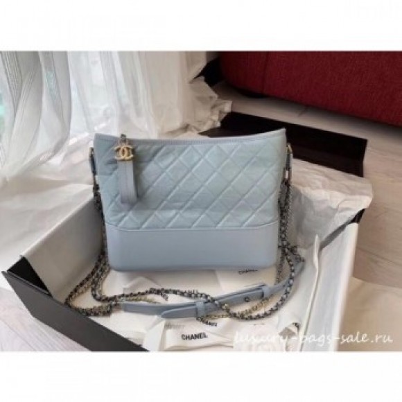 Chanel gabrielle hobo bag A93824 light blue AQ03751 Chanel gabrielle hobo bag A93824 light blue AQ03751