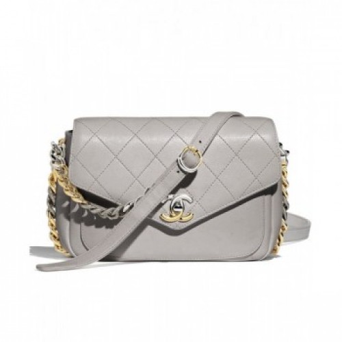 Chanel Flap Bag AS0413 Gray AQ02679 Chanel Flap Bag AS0413 Gray AQ02679