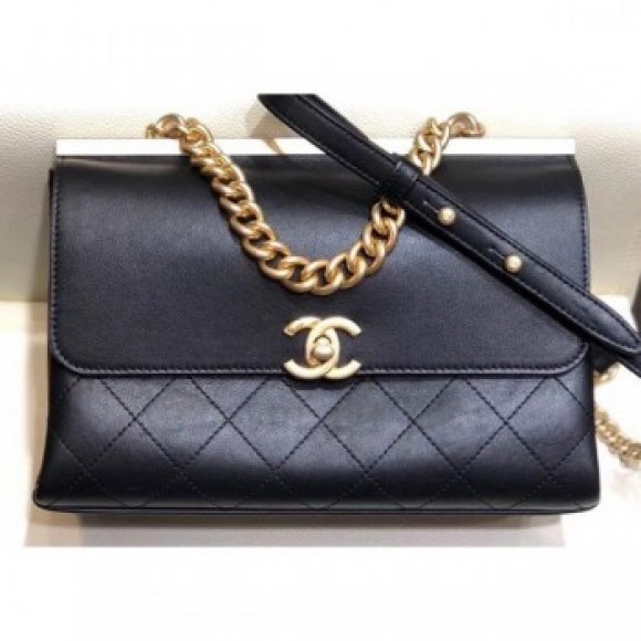 Chanel Coco Luxe Small Flap Bag A57086 Black 2018 AQ03051 Chanel Coco Luxe Small Flap Bag A57086 Black 2018 AQ03051