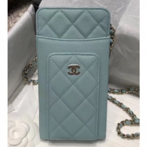 Chanel Classic Clutch with Chain Bag AP0990 Grained Dusty Green 2020 AQ01839