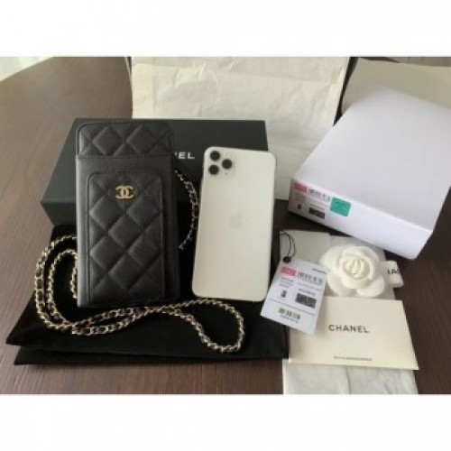 chanel caviar leather classic clutch with chain black with golden hardware 2020 AQ01509