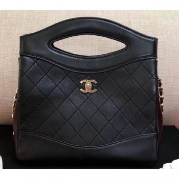 Chanel Mini Chanel 31 Shopping Clutch Bag Black 2019 AQ03797 Chanel Mini Chanel 31 Shopping Clutch Bag Black 2019 AQ03797