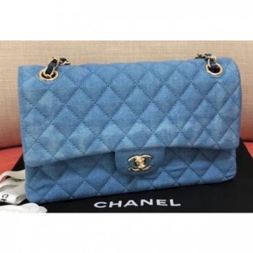 Chanel Denim Classic Flap Medium Bag 2019 AQ01142 Chanel Denim Classic Flap Medium Bag 2019 AQ01142