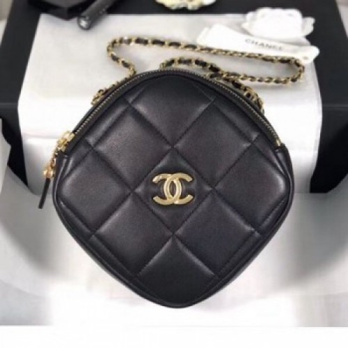 Chanel Quilted Leather Square Chain Shoulder Bag AS1780 Black 2020 Collection AQ03788 Chanel Quilted Leather Square Chain Shoulder Bag AS1780 Black 2020 Collection AQ03788