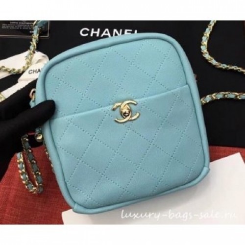 Chanel Casual Trip North/South Camera Case Bag AS0139 Light Green 2019 AQ00523