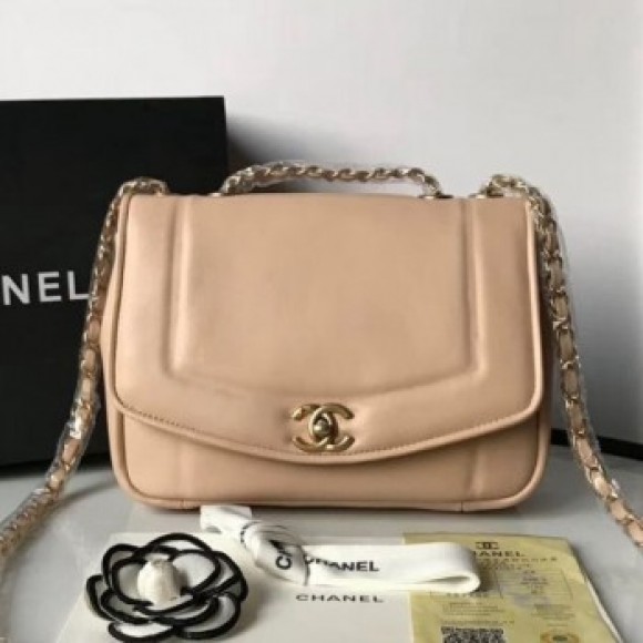 Chanel Lambskin Medium Flap Bag AS1178 Beige 2019 Collection AQ01963 Chanel Lambskin Medium Flap Bag AS1178 Beige 2019 Collection AQ01963