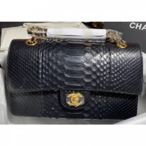 Chanel Python Classic Flap Medium Bag A1112 52 AQ02163 Chanel Python Classic Flap Medium Bag A1112 52 AQ02163