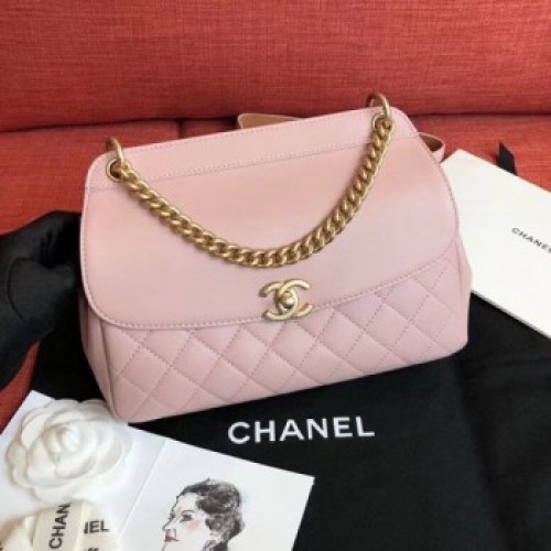 Chanel Flap Bag AS0416 Pink 2019 Collection AQ03877 Chanel Flap Bag AS0416 Pink 2019 Collection AQ03877