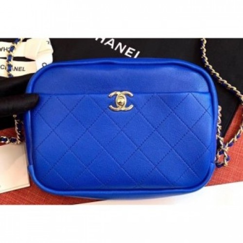 Chanel Casual Trip Medium Camera Case Bag AS0140 Blue 2019 AQ01893