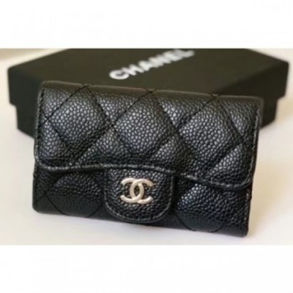 Chanel Key Holder Wallet 31511 Grained Calfskin Black AQ02892 Chanel Key Holder Wallet 31511 Grained Calfskin Black AQ02892