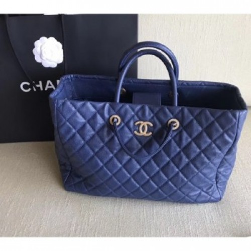 chanel spring 2019 calfskin tote blue AQ02762 chanel spring 2019 calfskin tote blue AQ02762