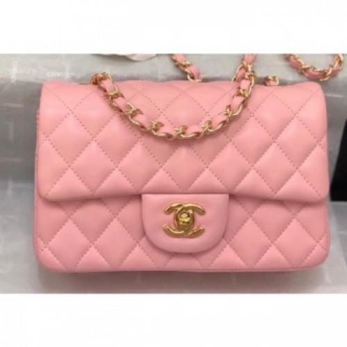 Chanel Lambskin Small Classic Flap Bag A1116 Pink AQ01319 Chanel Lambskin Small Classic Flap Bag A1116 Pink AQ01319