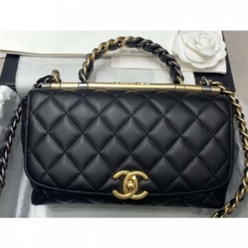 Chanel Small Frame Flap Bag with Chain Handle AS1749 Black 2020 AQ04146 Chanel Small Frame Flap Bag with Chain Handle AS1749 Black 2020 AQ04146